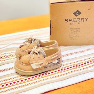 *Sold* NWT-Sperry Top-Sider Bluefish Boat Shoe - Baby - Tan